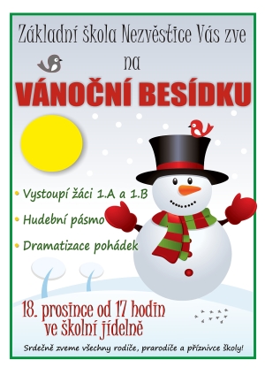 Vánoční besídka 1. A a 1. B 18.12.2014